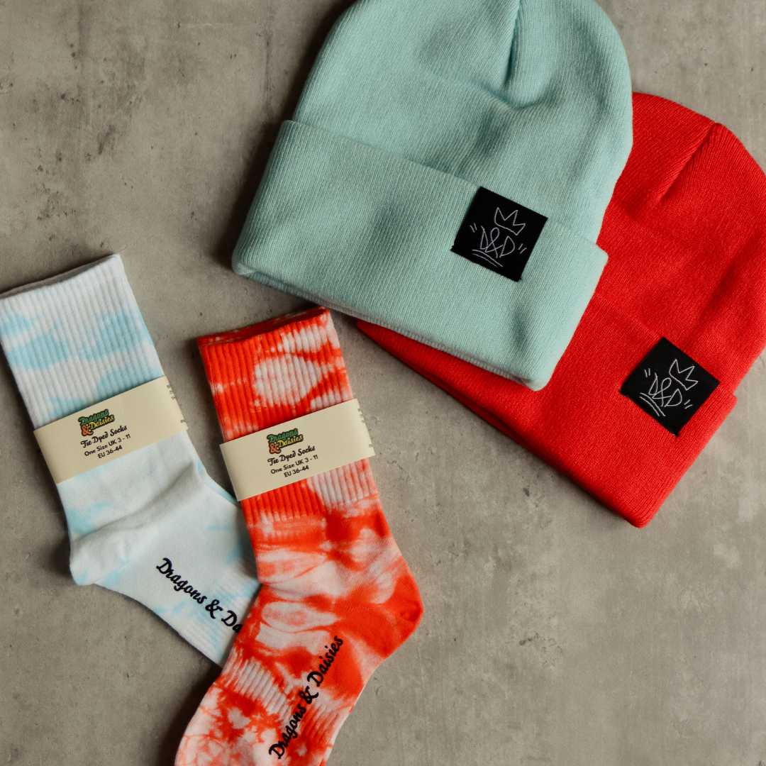 Adult & Kid Bright Tie Dye Socks