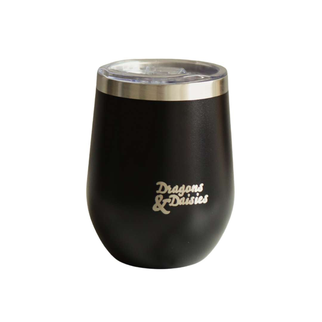 Black 350ml Splash Proof Thermal Travel Cup