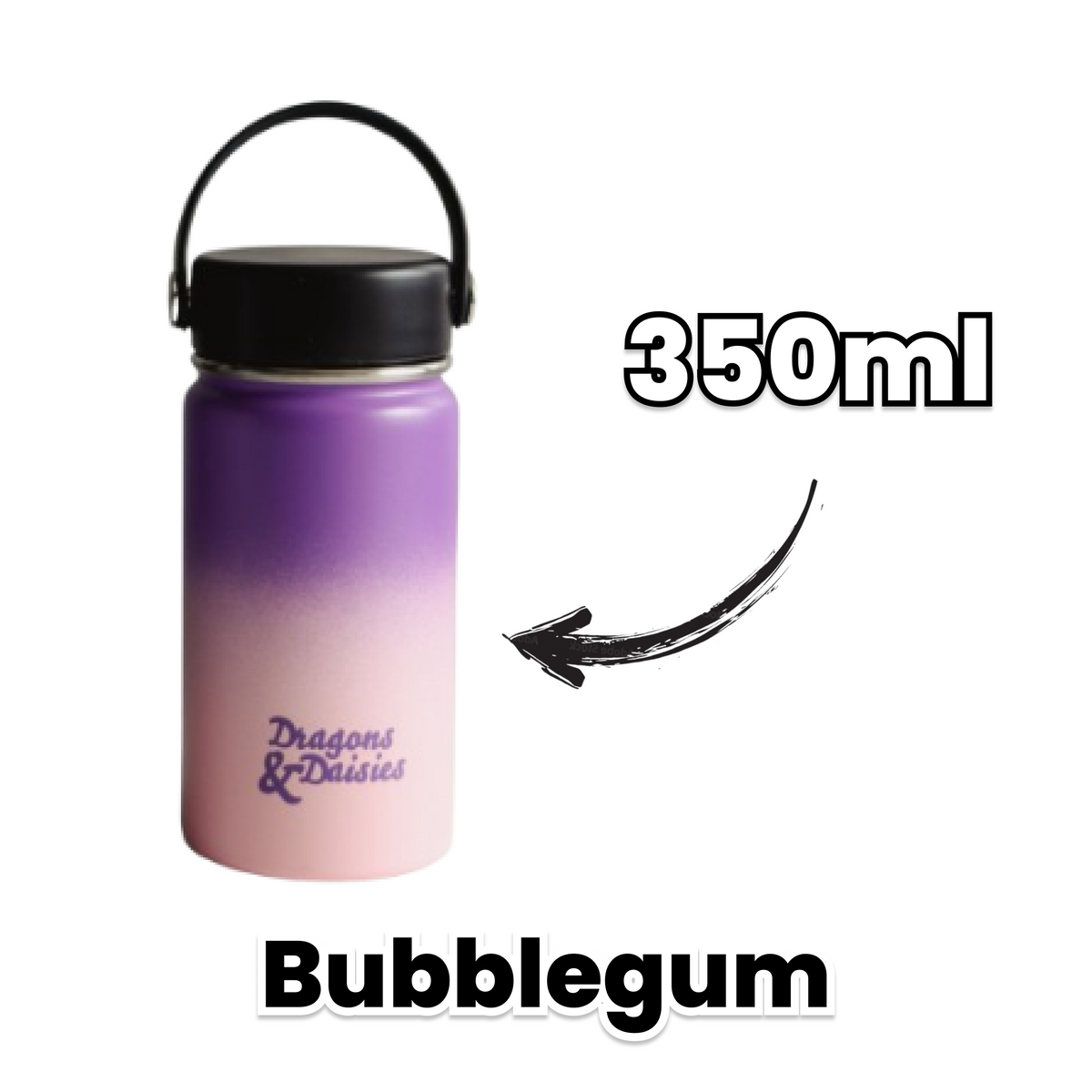 Bubblegum Leakproof Thermal Lunch Pot & Water Bottle | 350ml - 550ml - 950ml