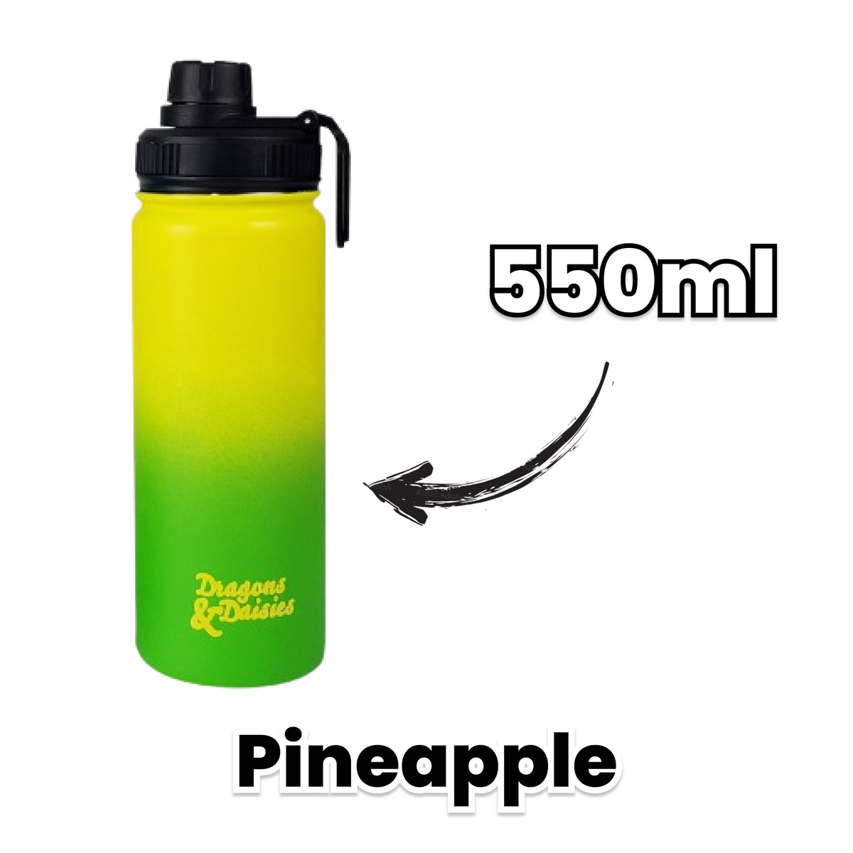 Pineapple Leakproof Thermal Lunch Pot & Water Bottle | 350ml - 550ml - 950ml