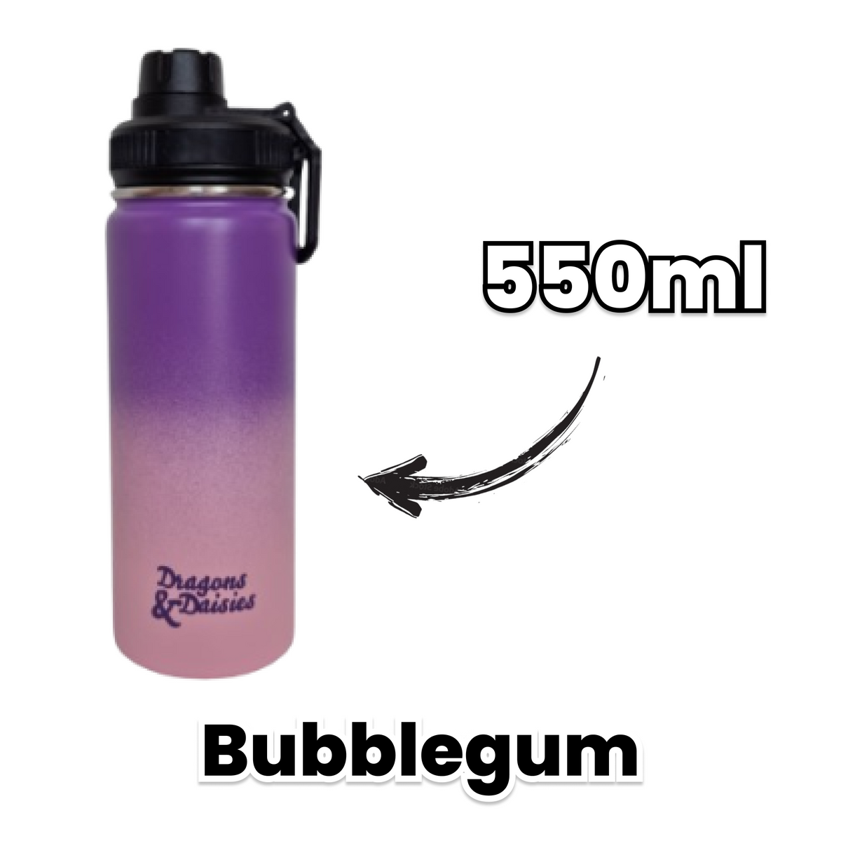 Bubblegum Leakproof Thermal Lunch Pot & Water Bottle | 350ml - 550ml - 950ml