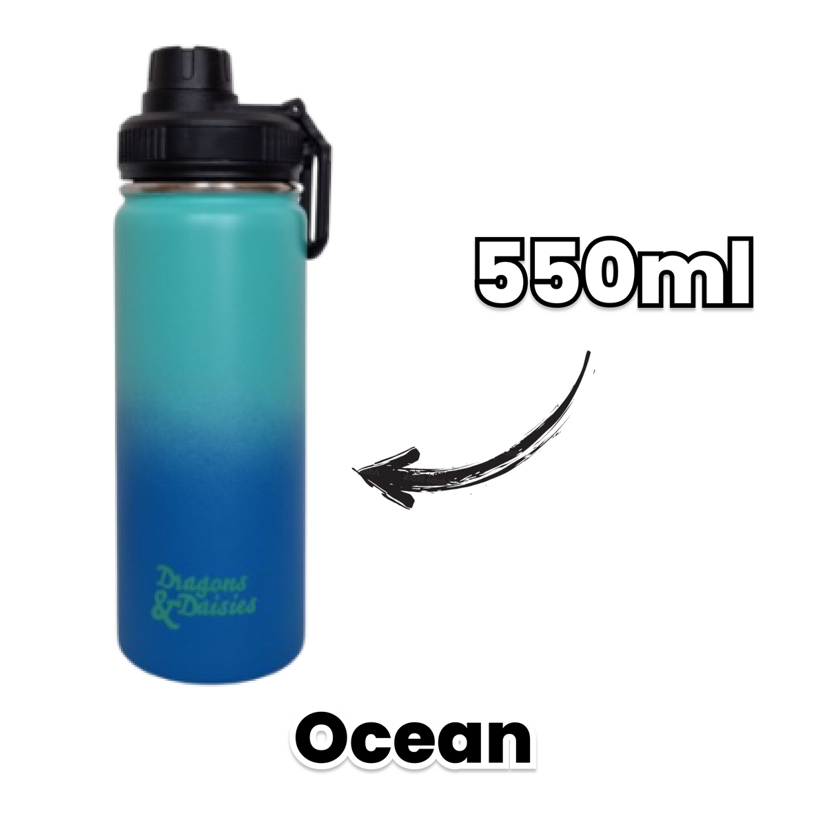 Ocean Leakproof Thermal Lunch Pot & Water Bottle | 350ml - 550ml - 950ml