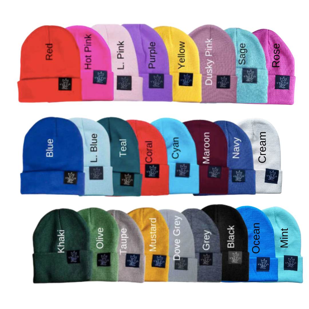Adult & Kid Plain Colour Beanie