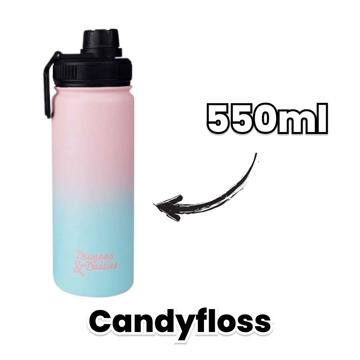 Candyfloss Leakproof Thermal Lunch Pot & Water Bottle | 350ml - 550ml - 950ml
