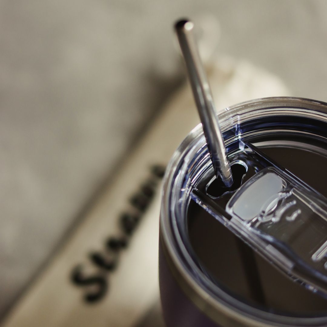 Reusable Stainless Steel Straws - Set of 3