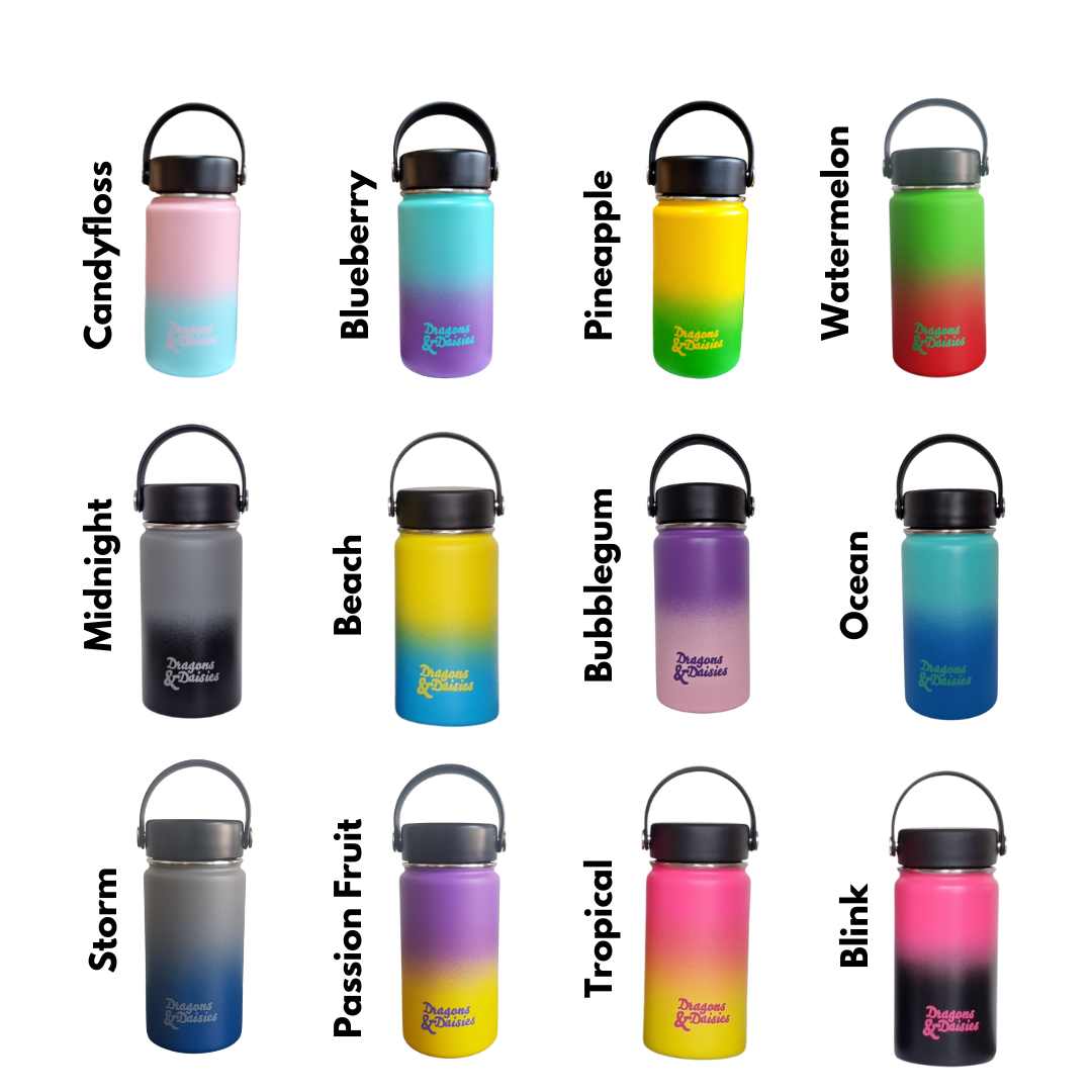 Ombre Stainless Steel Lunch Pot & Free Sports Lid