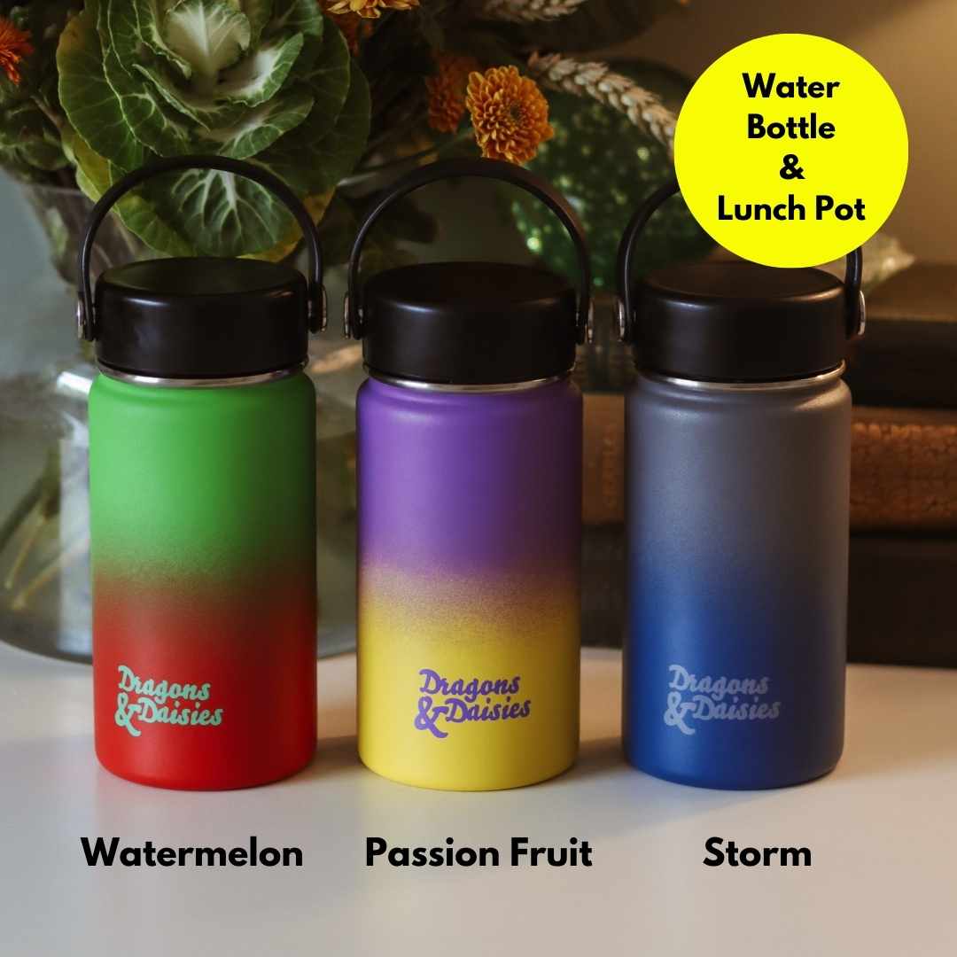 Ombre Stainless Steel Lunch Pot & Free Sports Lid