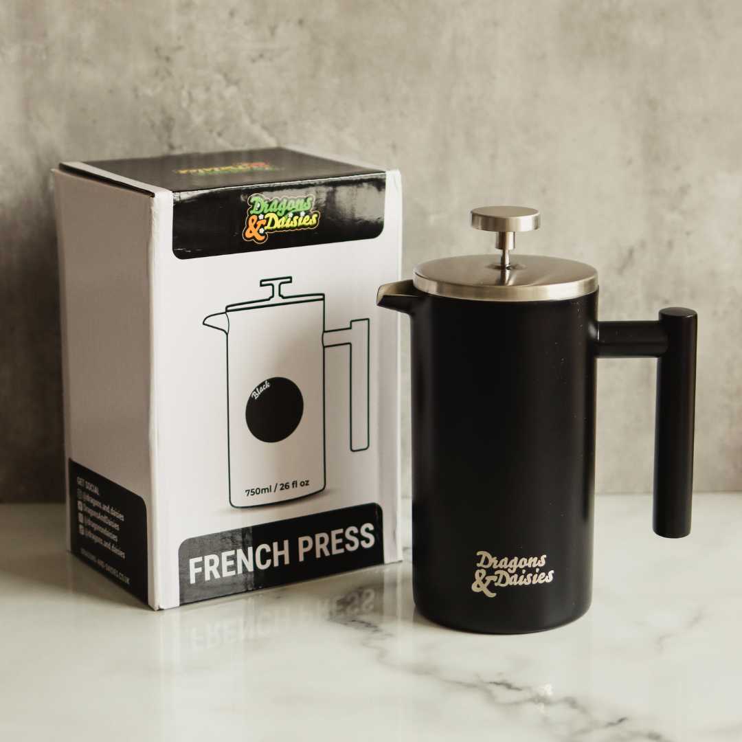 750ml Black Thermal Tea & Coffee French Press