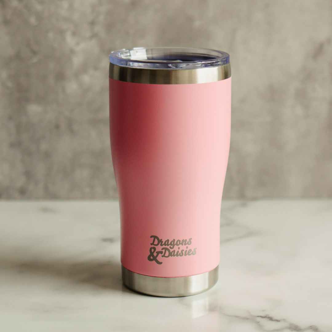 Pink 560ml Splash Proof Thermal Travel Tumbler