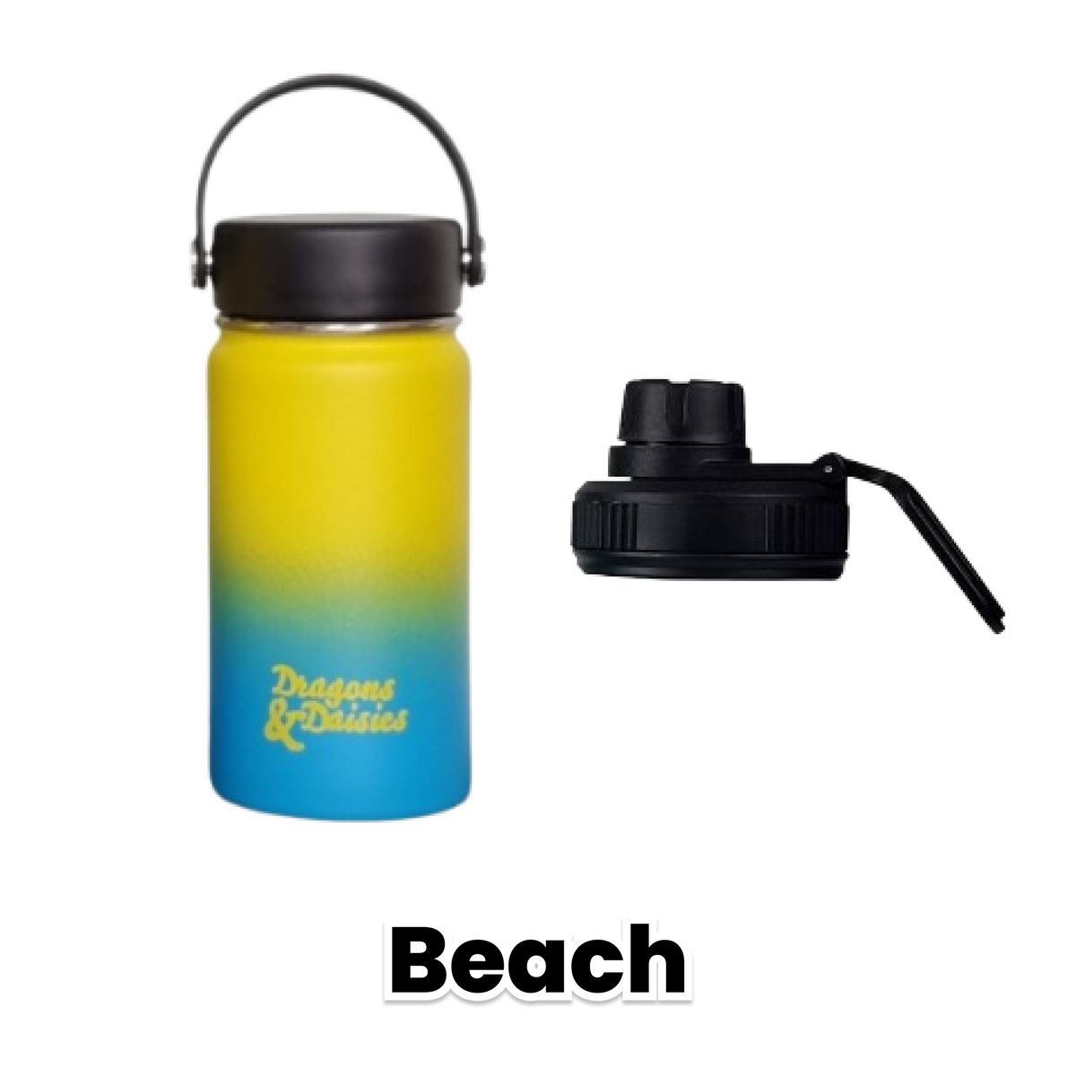 Beach Leakproof Thermal Lunch Pot & Water Bottle | 350ml - 550ml - 950ml