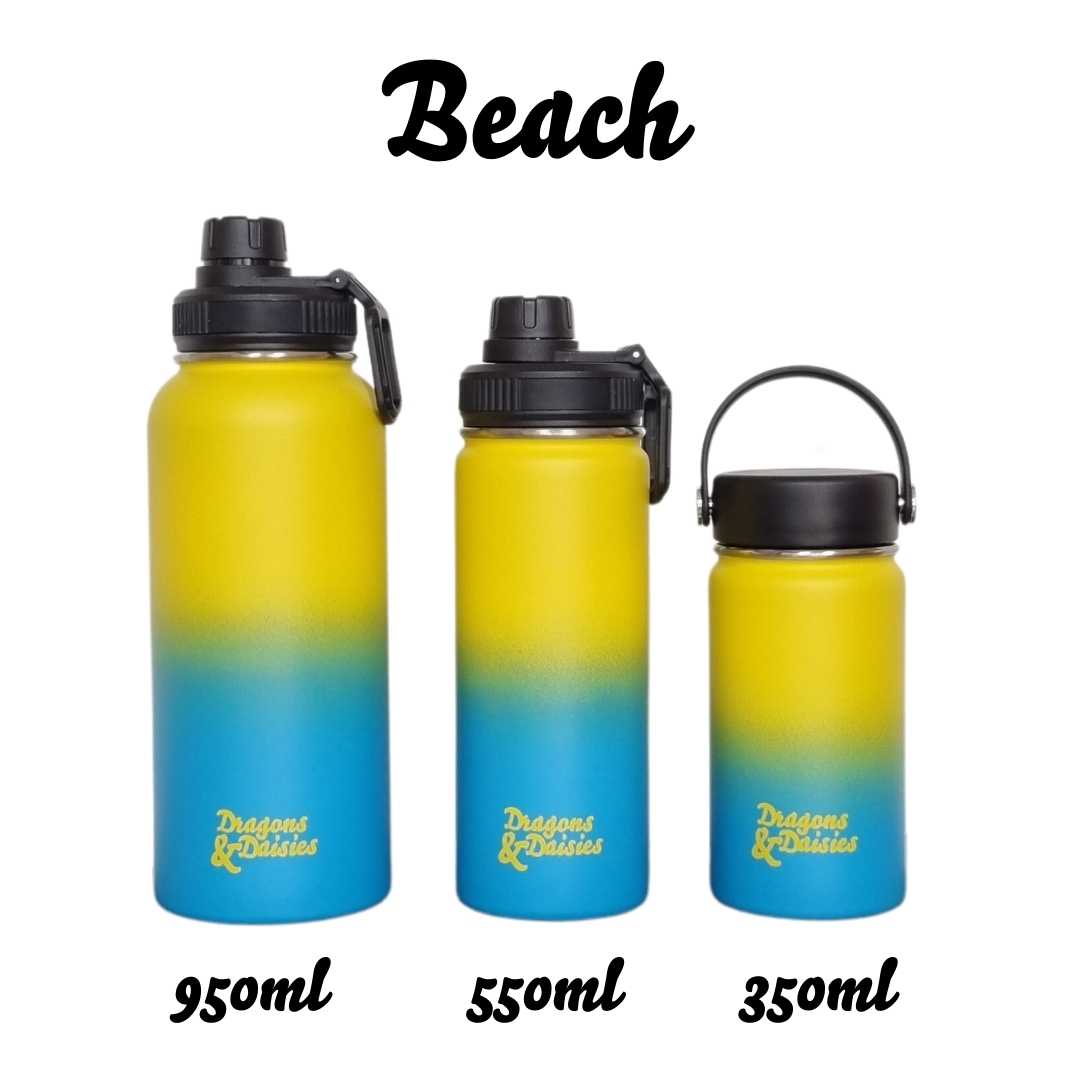 Thermal Stainless Steel Bottle Water & Lunch Pot Ombre - 350ml /550ml/950ml