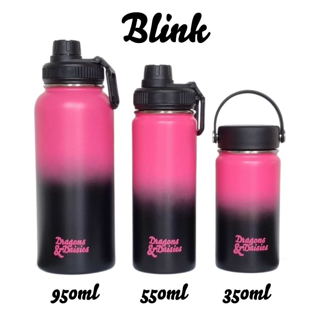 Thermal Stainless Steel Bottle Water & Lunch Pot Ombre - 350ml /550ml/950ml