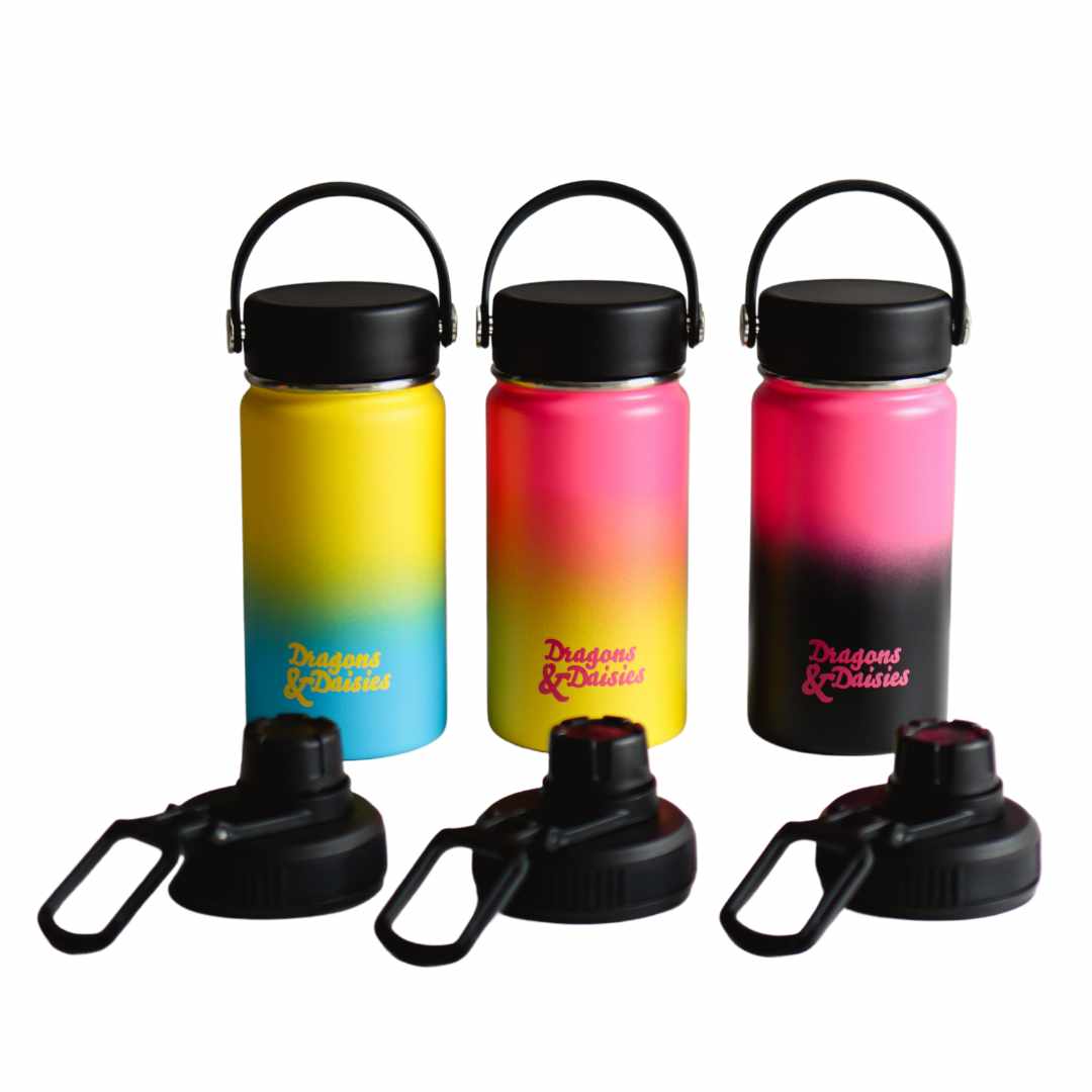 Thermal Stainless Steel Bottle Water & Lunch Pot Ombre - 350ml /550ml/950ml