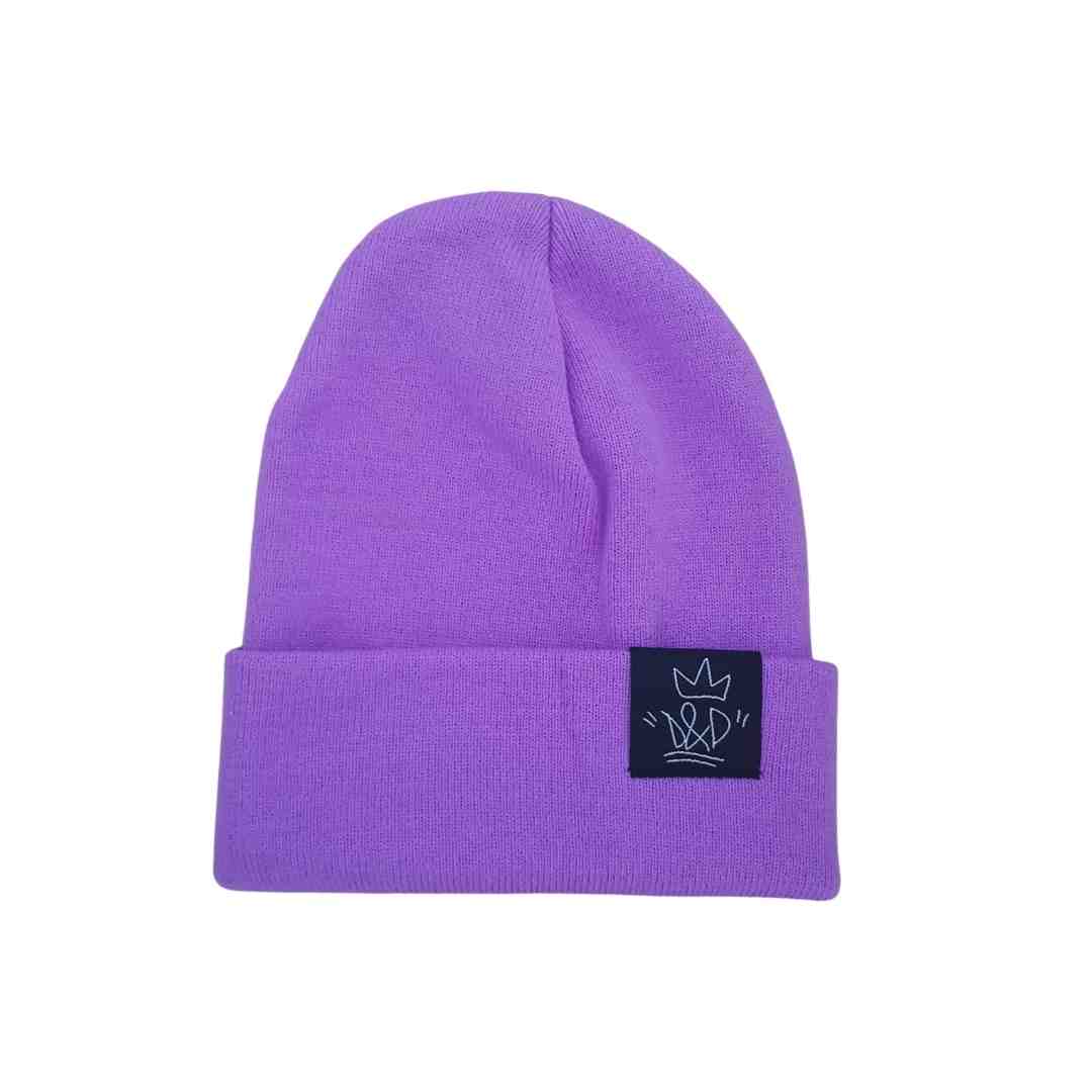 Super Soft & Cosy Plain Beanie - Purple