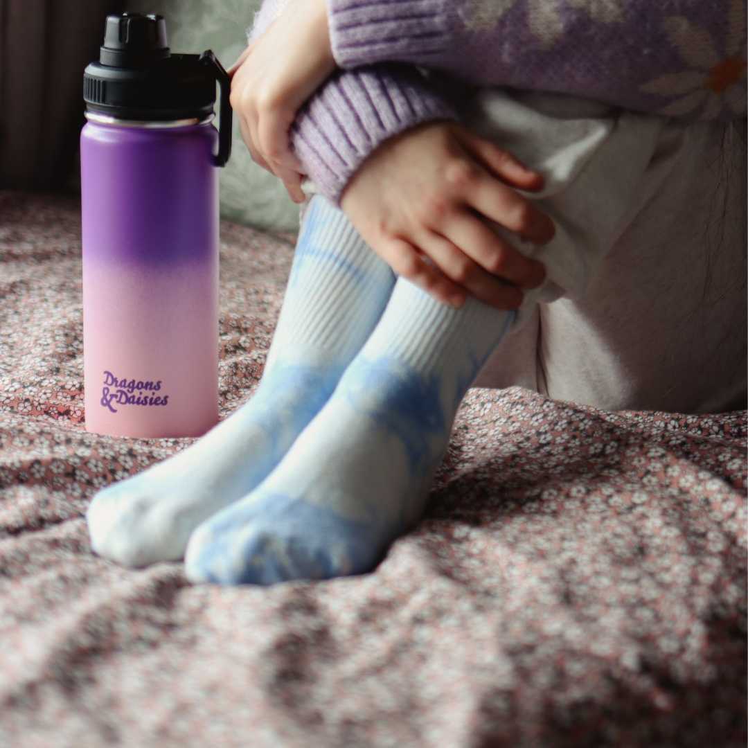 Adult &amp; Kid Pastel Tie Dye Socks