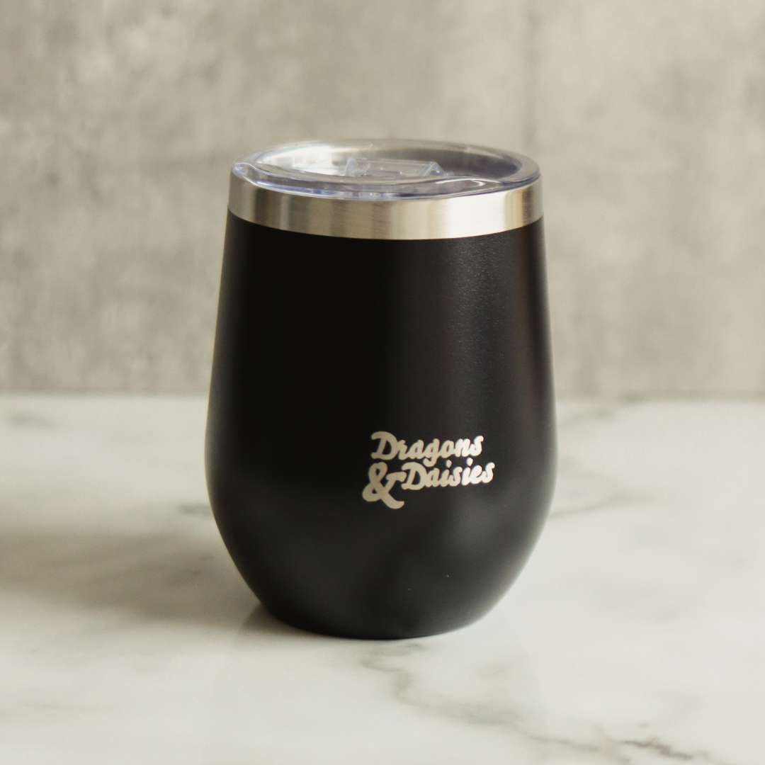 Black 350ml Splash Proof Thermal Travel Cup