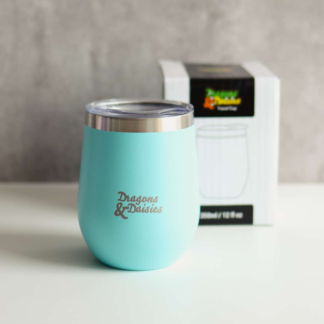 Blue 350ml Splash Proof Thermal Travel Cup