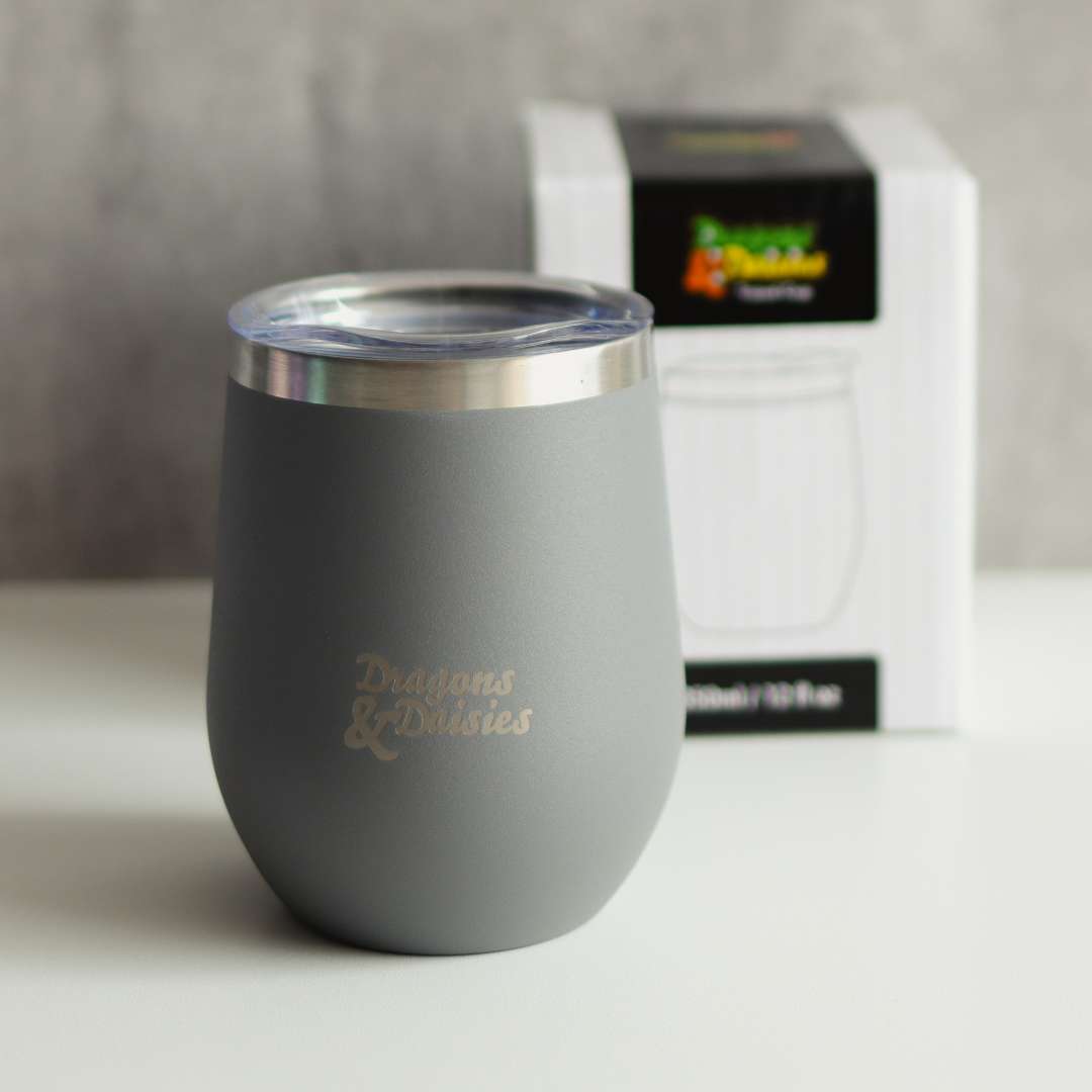 Grey 350ml Splash Proof Thermal Travel Cup