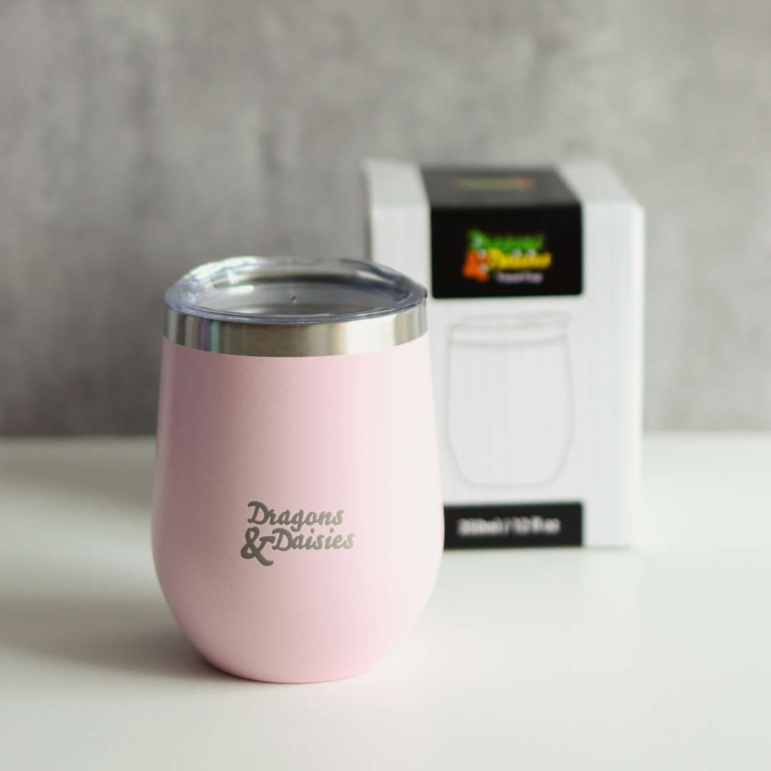 Light Pink 350ml Splash Proof Thermal Travel Cup