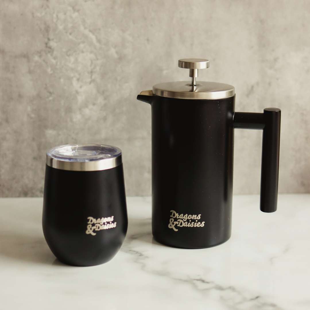 Black 350ml Splash Proof Thermal Travel Cup