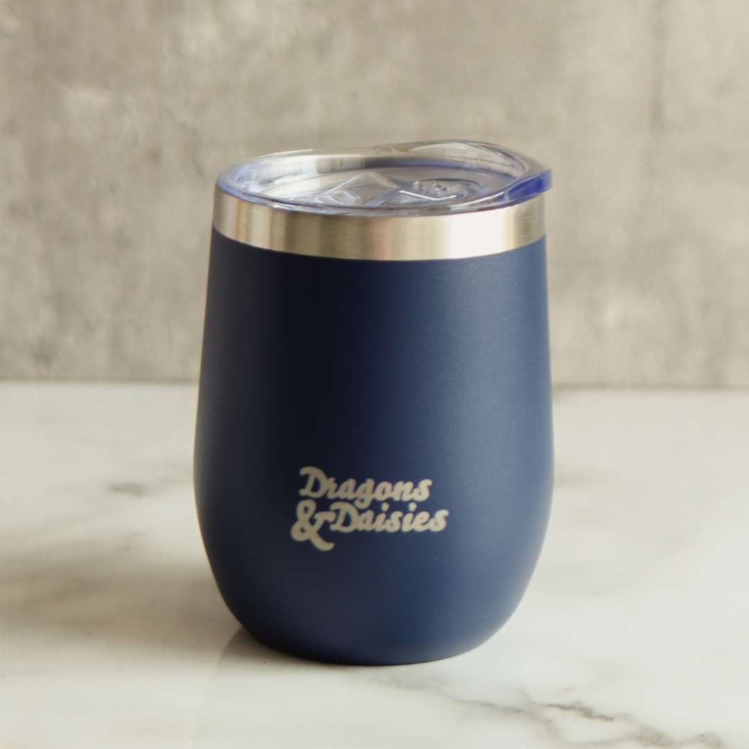 Navy 350ml Splash Proof Thermal Travel Cup