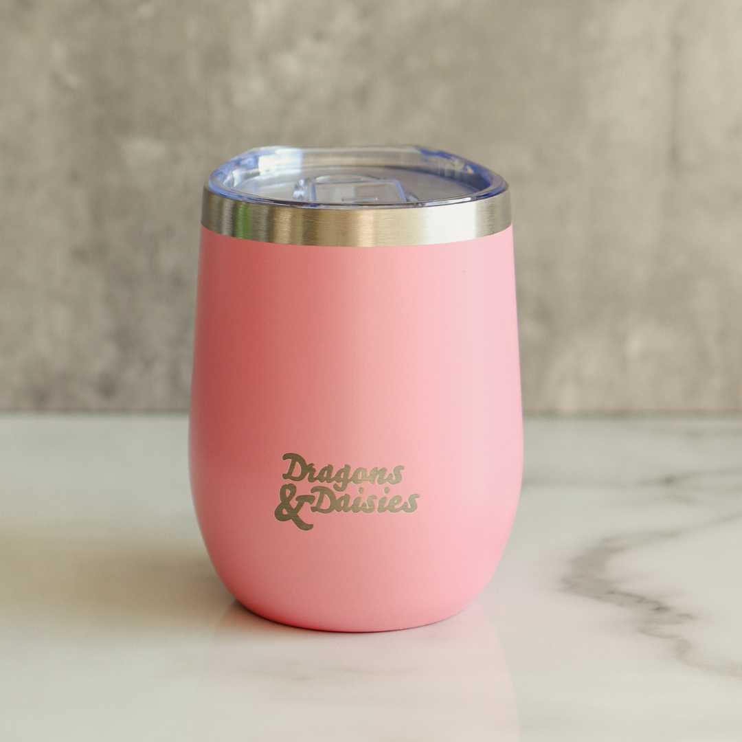 Pink 350ml Splash Proof Thermal Travel Cup