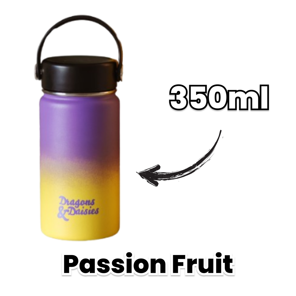 Passion Fruit Leakproof Thermal Lunch Pot &amp; Water Bottle | 350ml - 550ml - 950ml