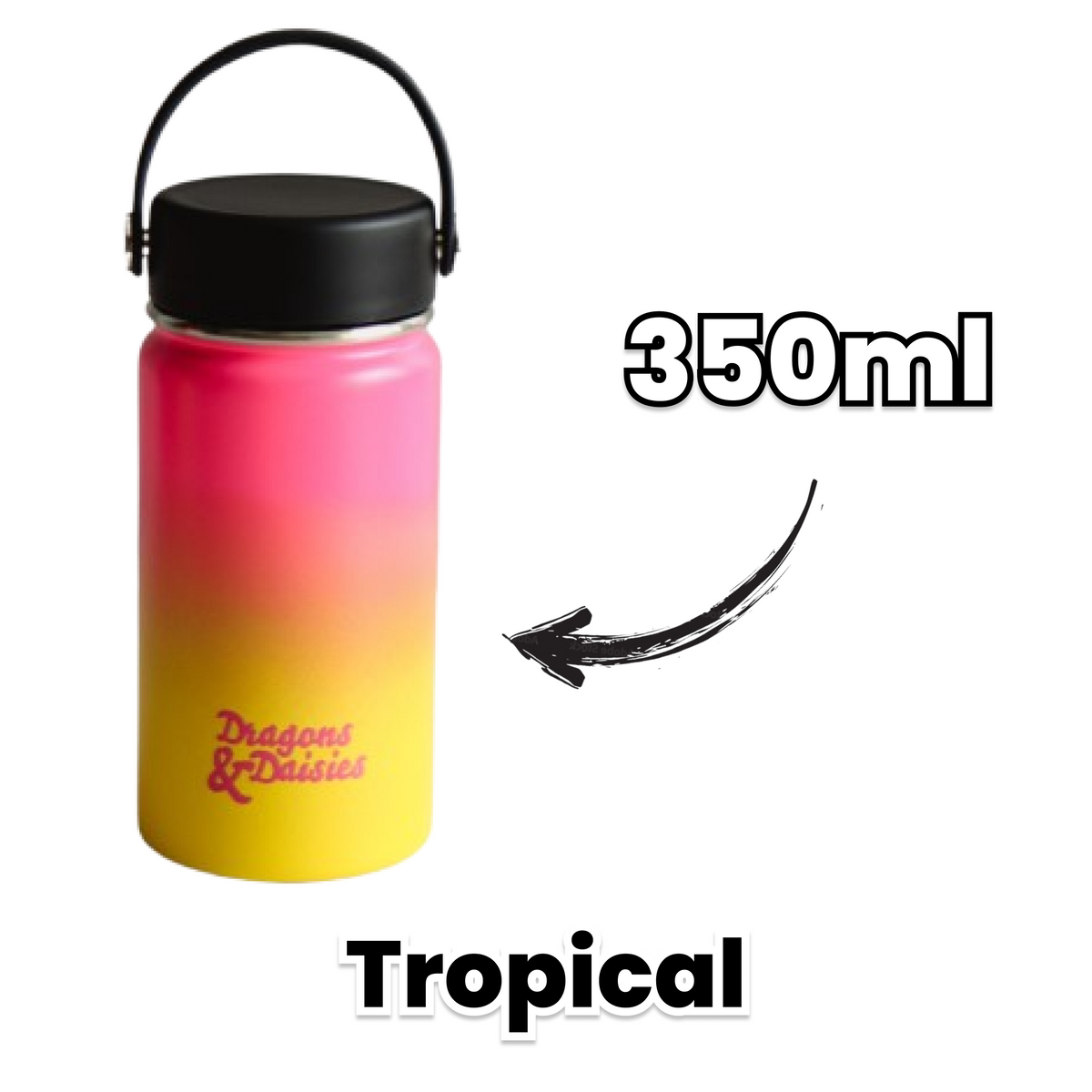 Tropical Leakproof Thermal Lunch Pot &amp; Water Bottle | 350ml - 550ml - 950ml