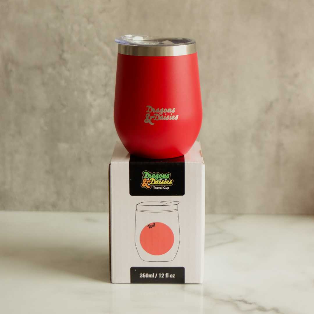 Red 350ml Splash Proof Thermal Travel Cup