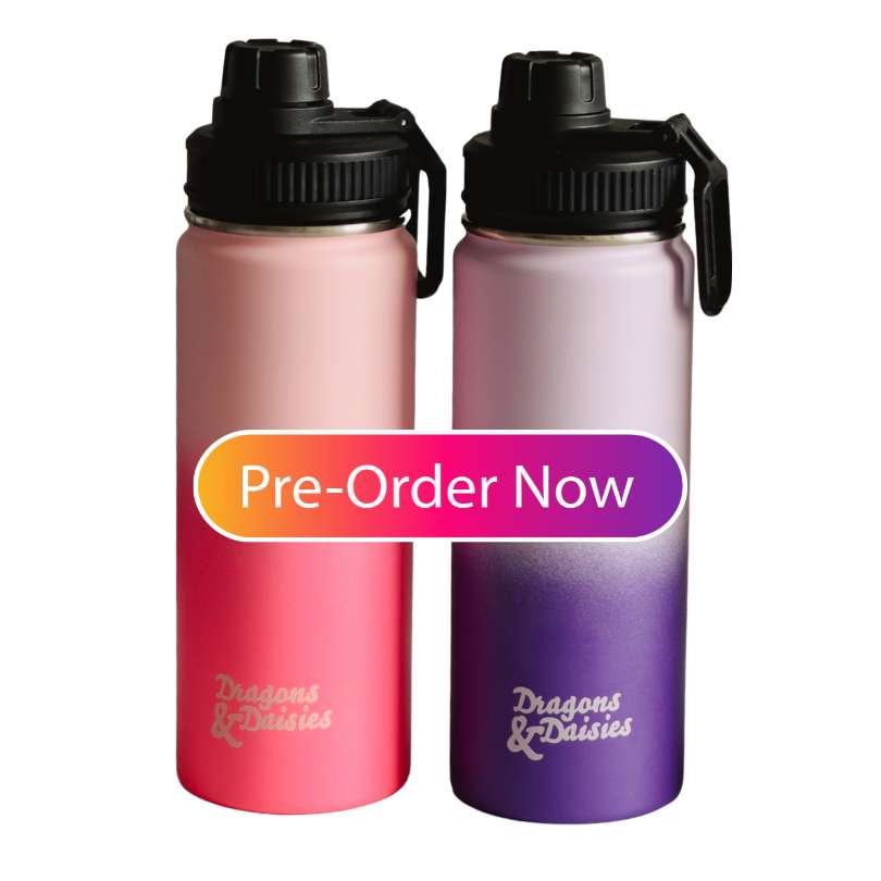 Blush & Lavender Leakproof Thermal Lunch Pot & Water Bottle | 550ml