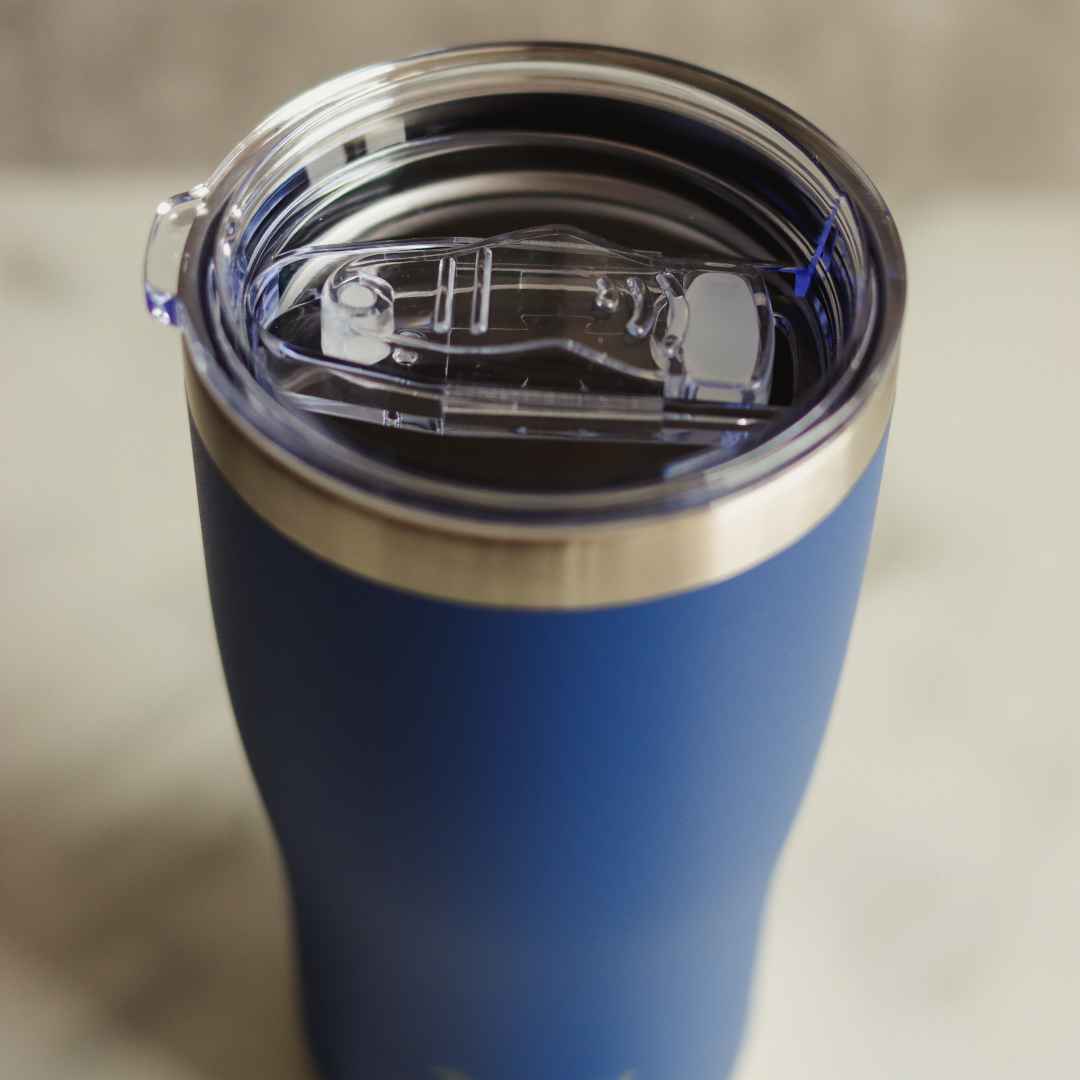 Navy 560ml Splash Proof Thermal Travel Tumbler