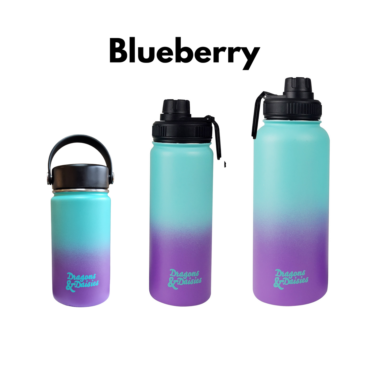 Blueberry Leakproof Thermal Lunch Pot &amp; Water Bottle | 350ml - 550ml - 950ml