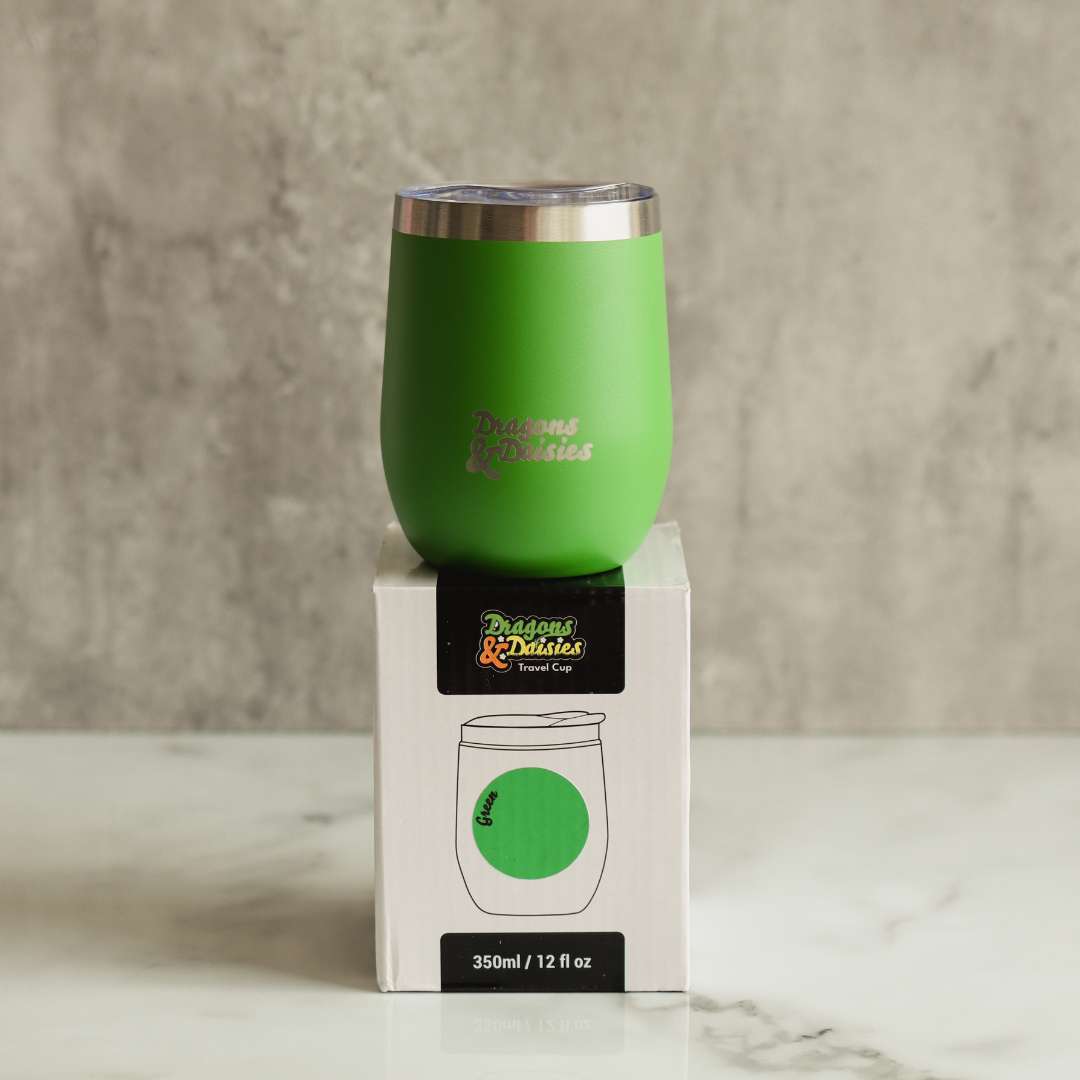 Green 350ml Splash Proof Thermal Travel Cup