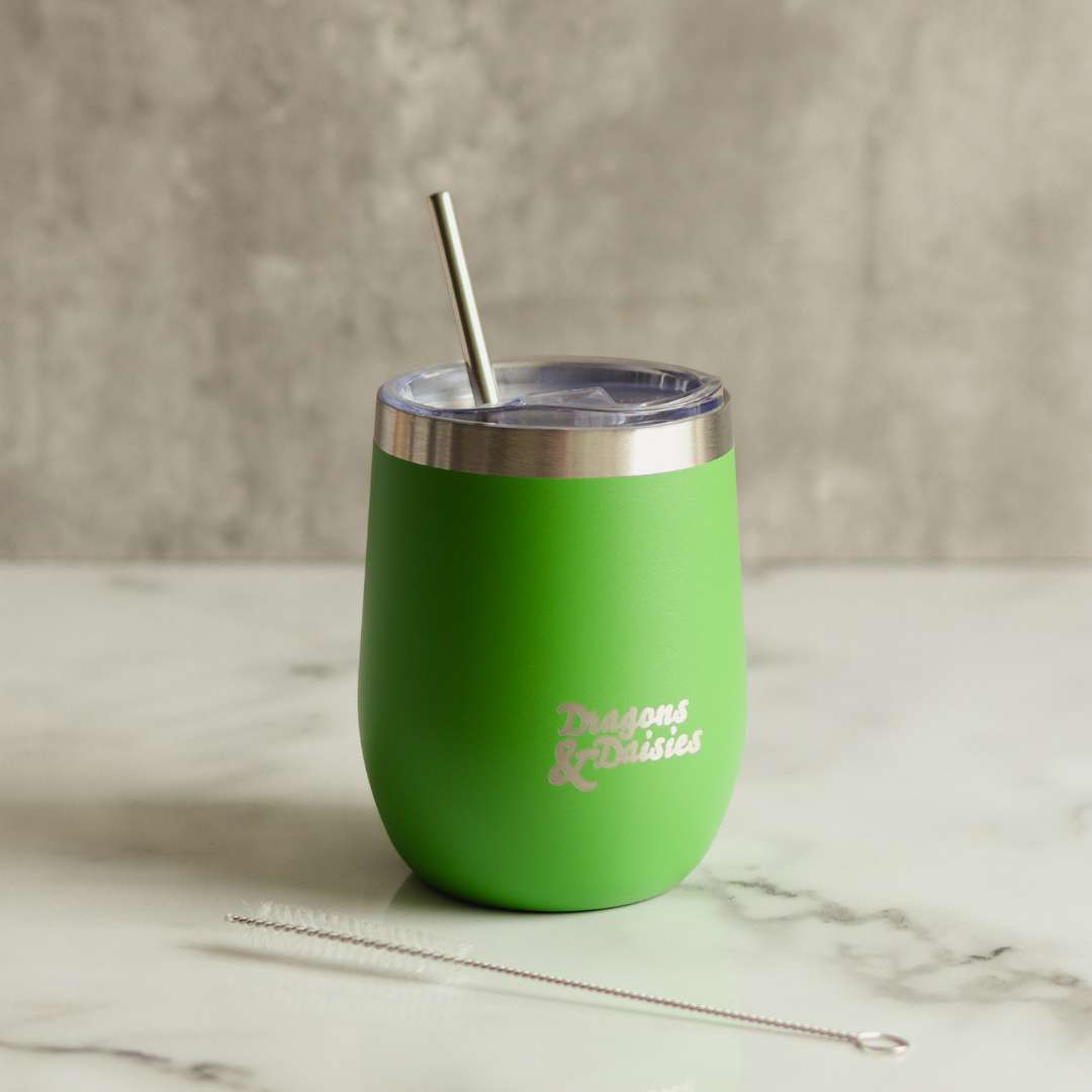 Green 350ml Splash Proof Thermal Travel Cup