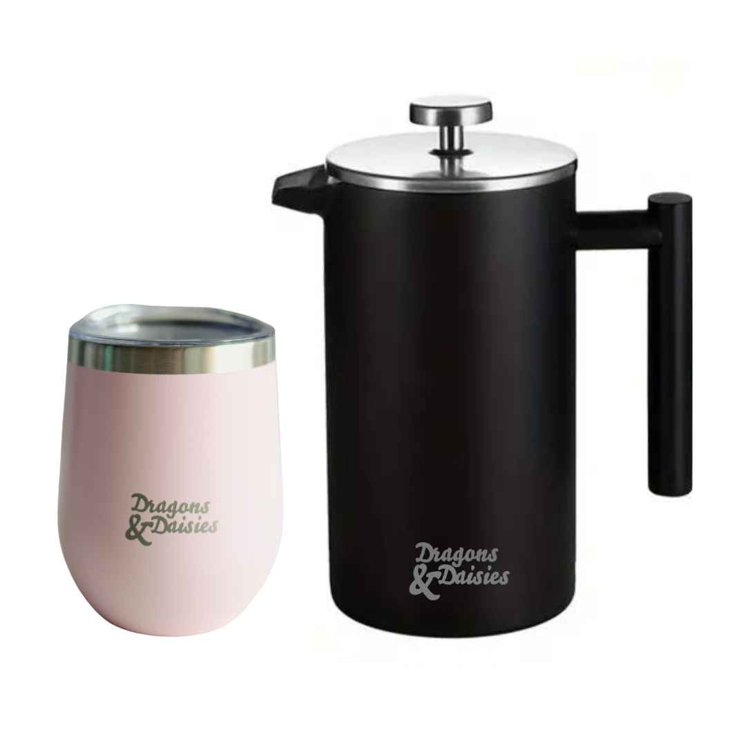 750ml Black Thermal Tea &amp; Coffee French Press