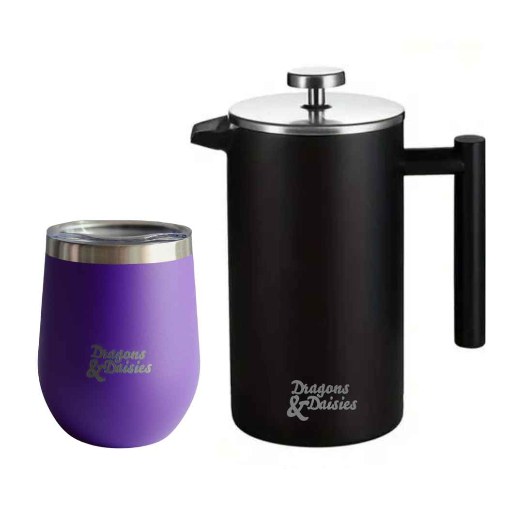 750ml Black Thermal Tea &amp; Coffee French Press
