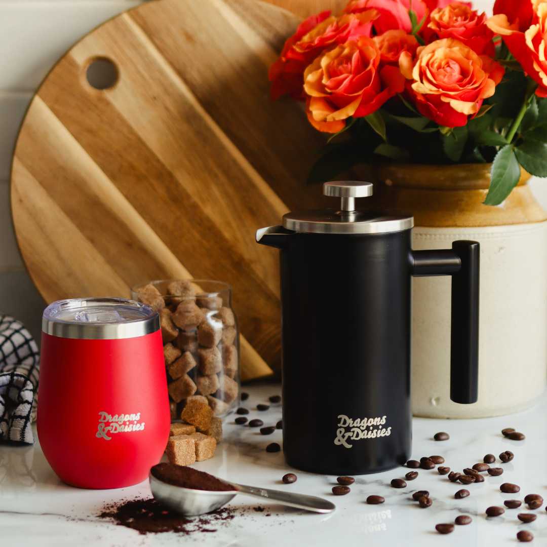 750ml Black Thermal Tea &amp; Coffee French Press