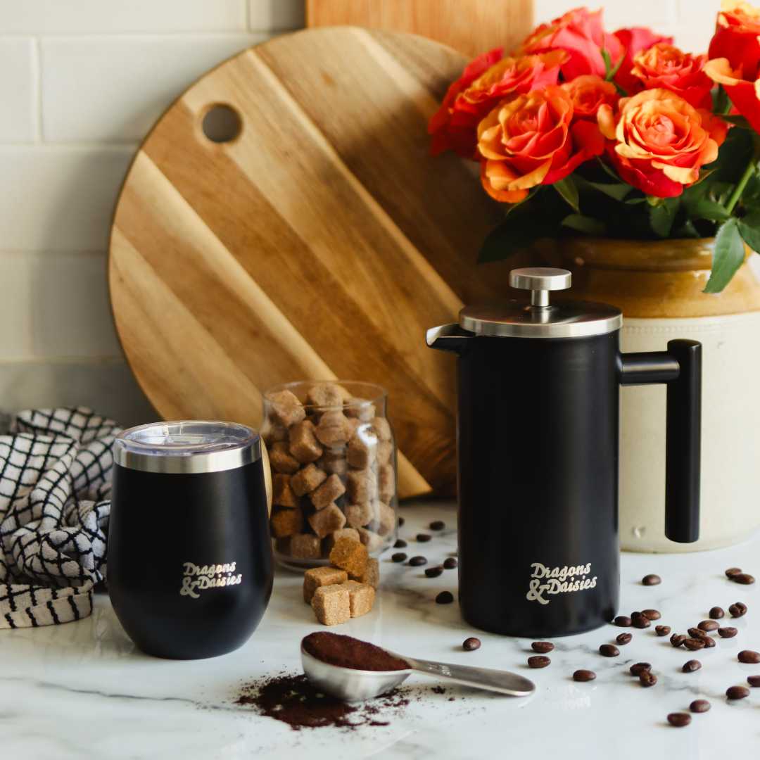 750ml Black Thermal Tea &amp; Coffee French Press