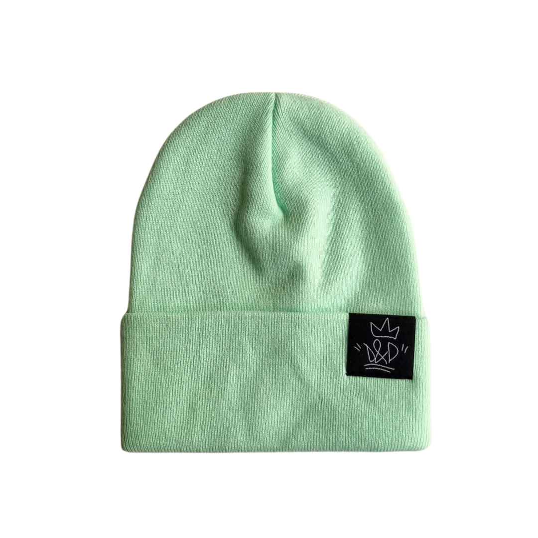 Super Soft &amp; Cosy Plain Beanie - Light Green
