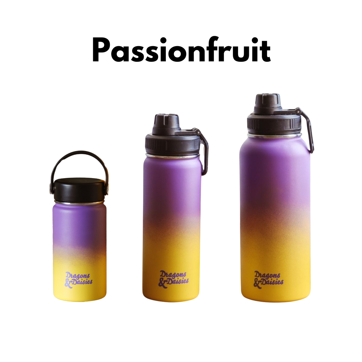 Passion Fruit Leakproof Thermal Lunch Pot &amp; Water Bottle | 350ml - 550ml - 950ml