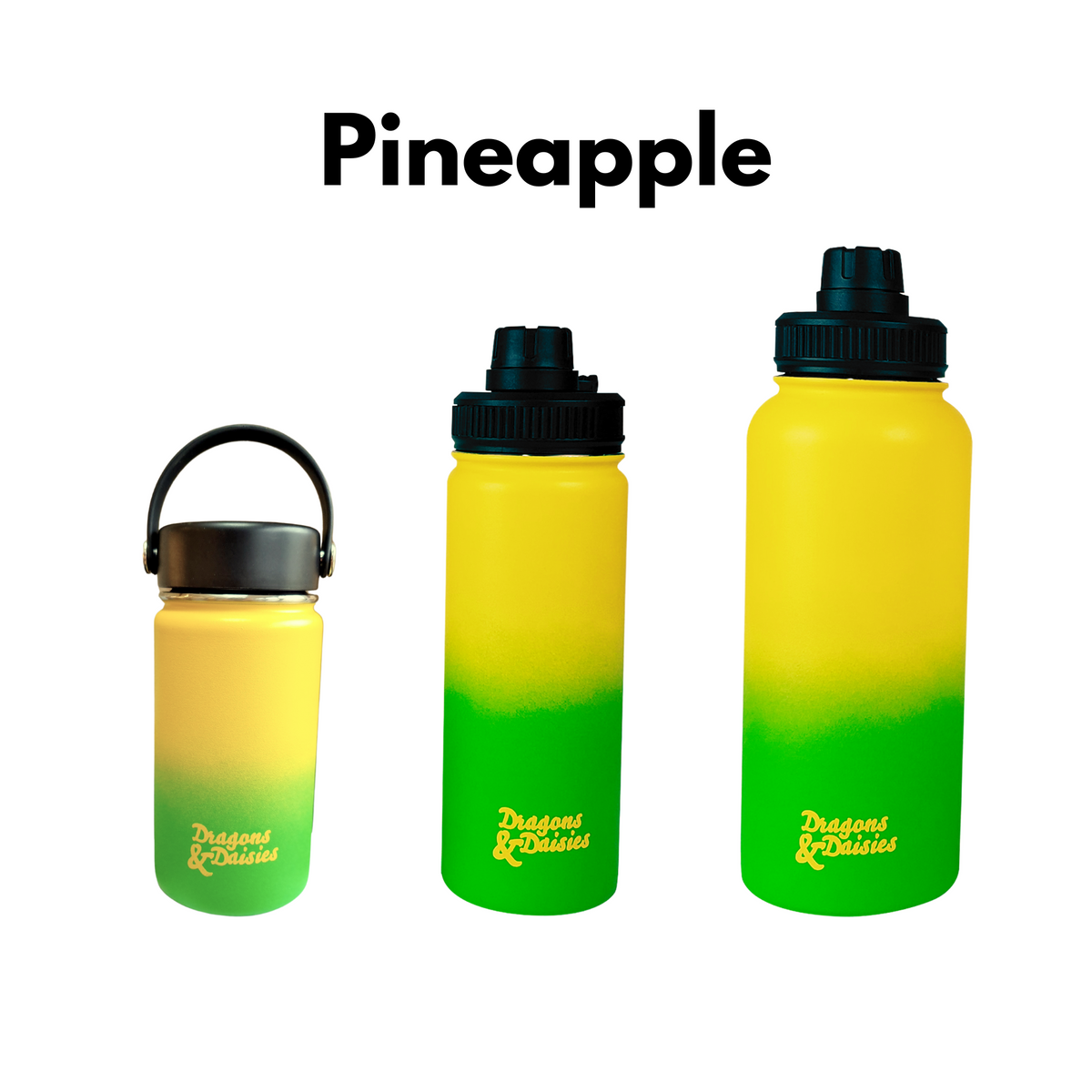 Pineapple Leakproof Thermal Lunch Pot &amp; Water Bottle | 350ml - 550ml - 950ml