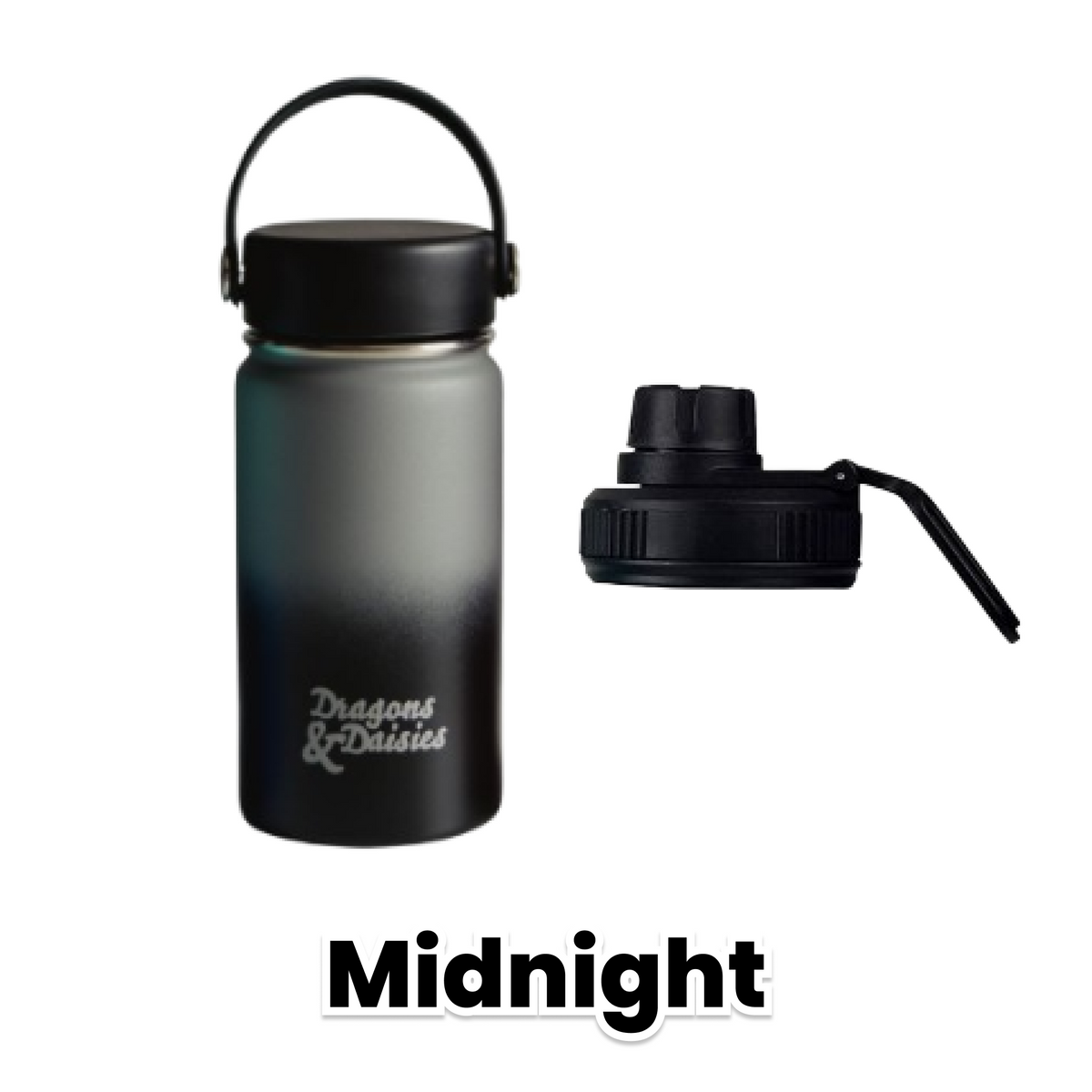 Midnight Leakproof Thermal Lunch Pot &amp; Water Bottle | 350ml - 550ml - 950ml