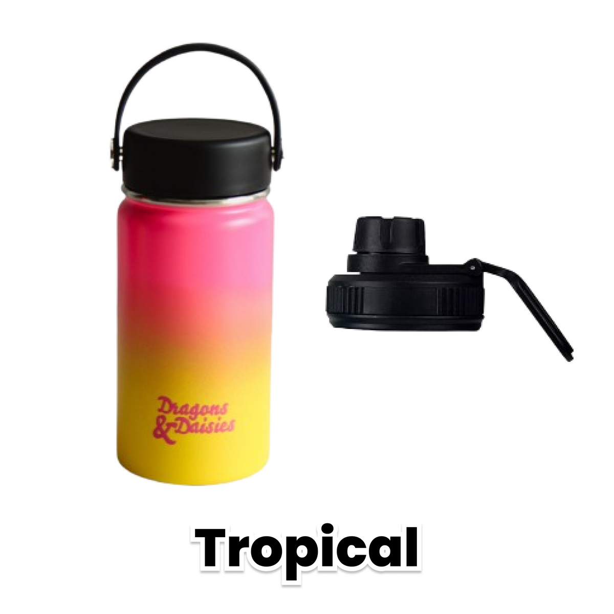 Tropical Leakproof Thermal Lunch Pot &amp; Water Bottle | 350ml - 550ml - 950ml
