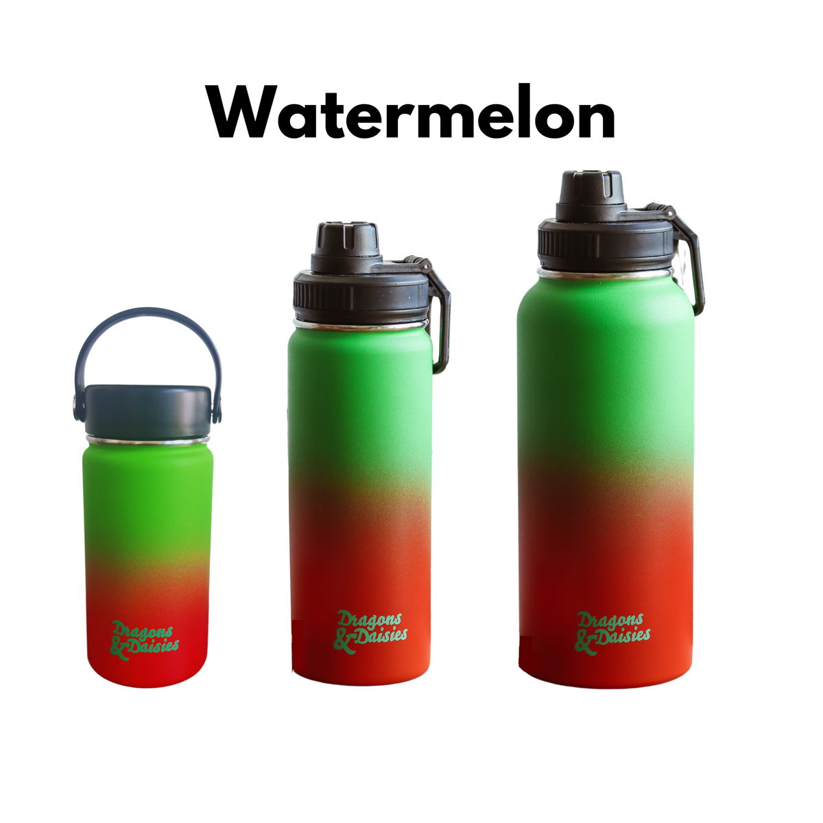 Watermelon Leakproof Thermal Lunch Pot &amp; Water Bottle | 350ml - 550ml - 950ml