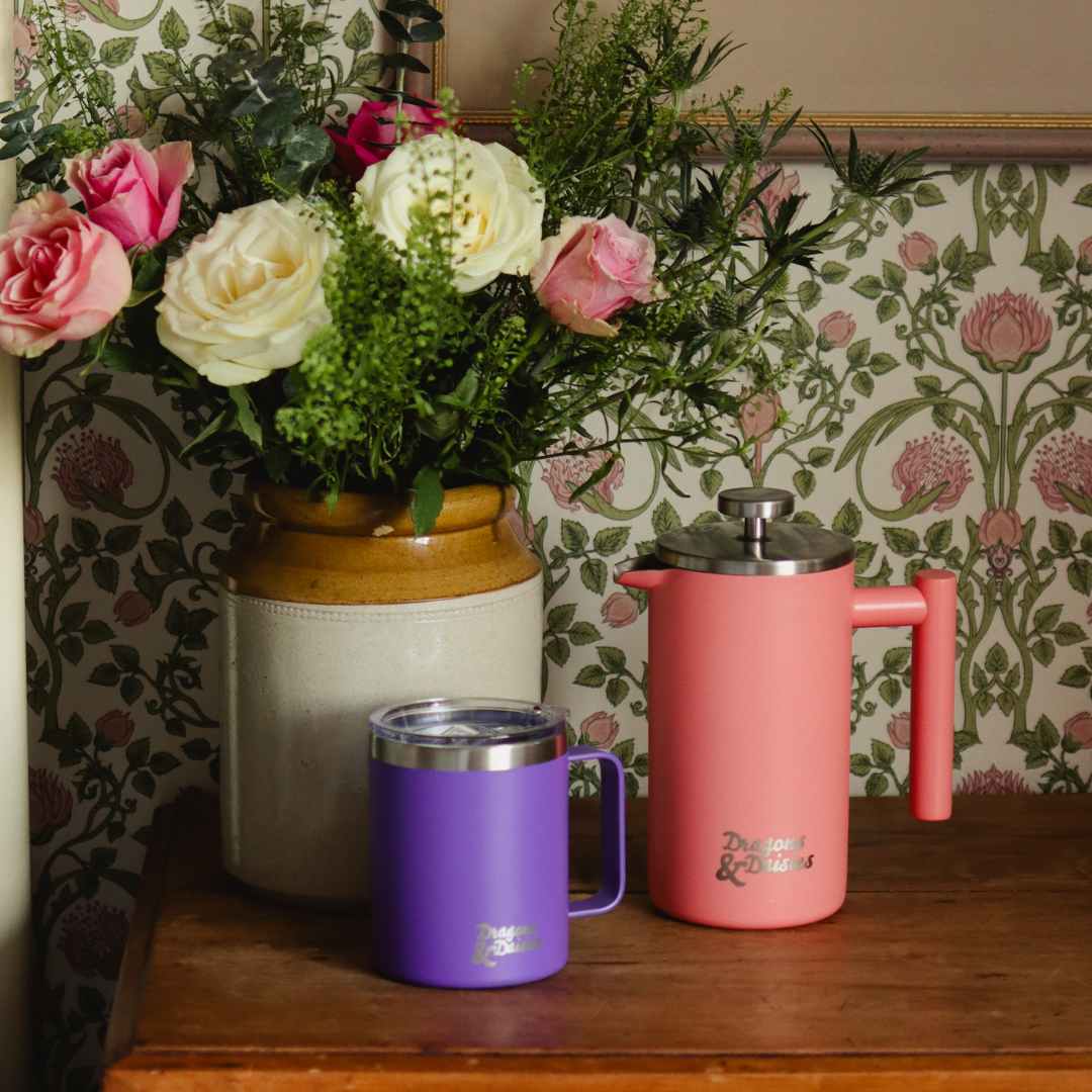 750ml Coral Thermal Tea &amp; Coffee French Press
