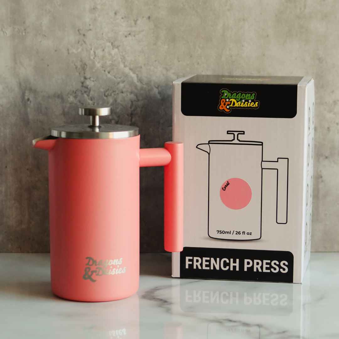 750ml Coral Thermal Tea &amp; Coffee French Press