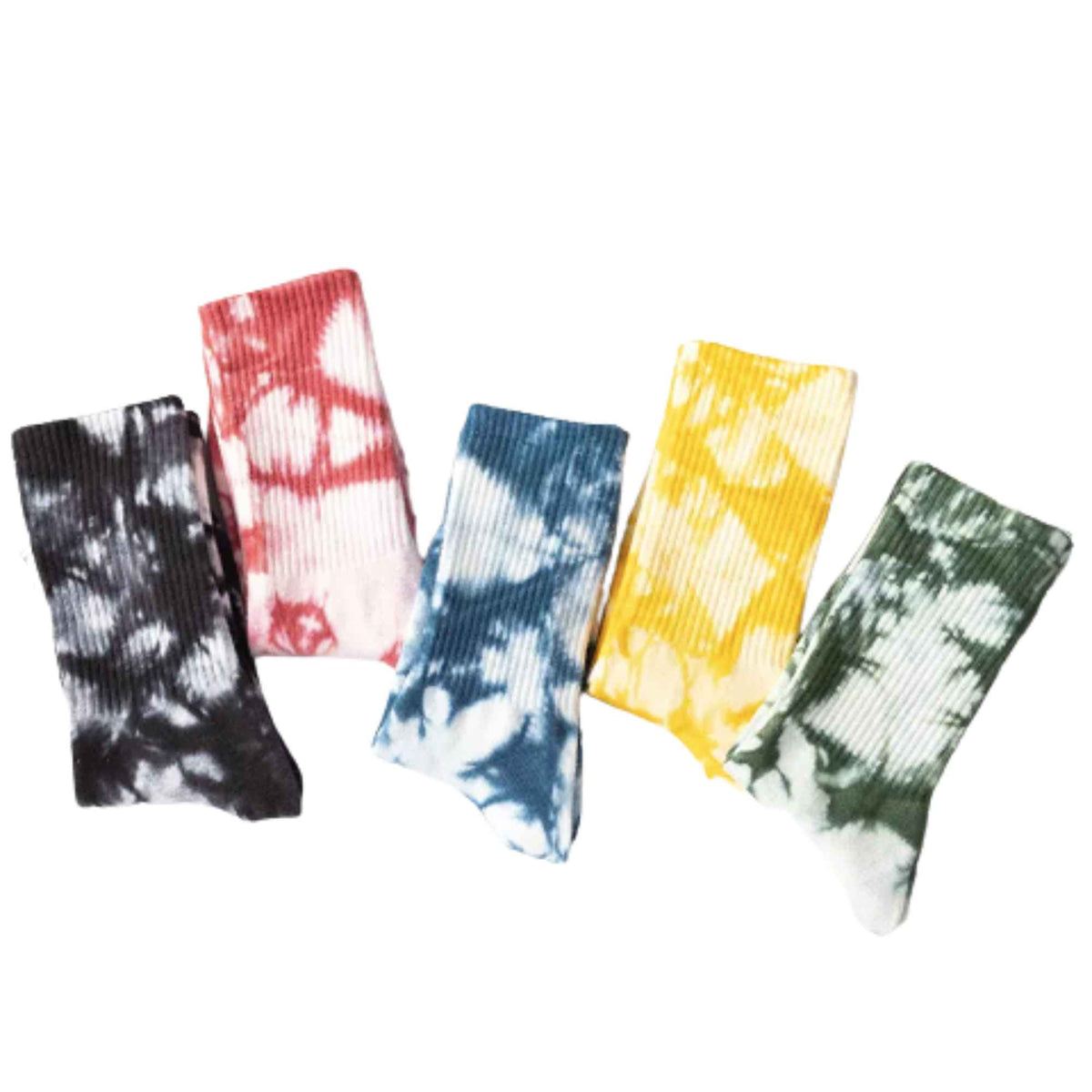 Adult &amp; Kid Tie Dye Socks - Pack of 7