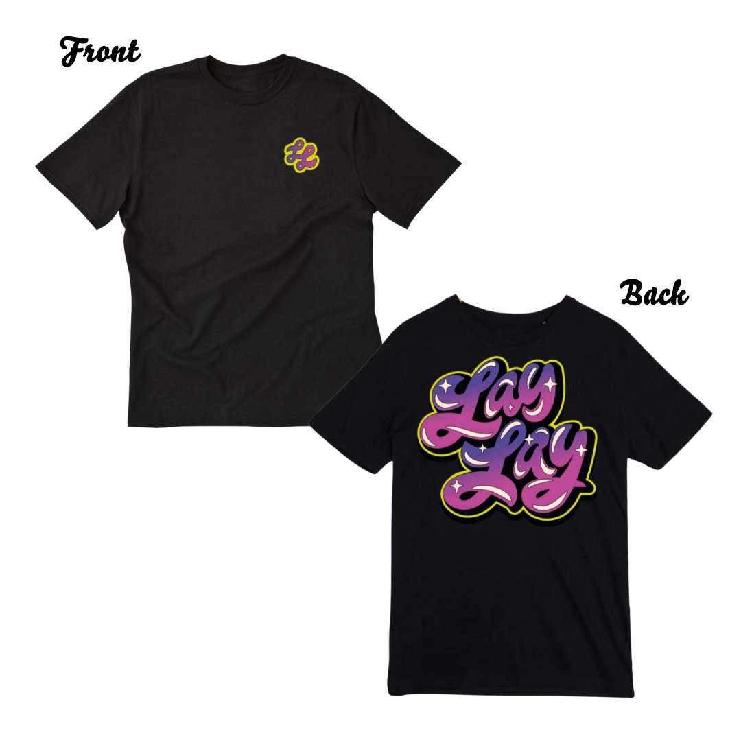 That Girl Lay Lay Graffiti Name Tee Dragons Daisies