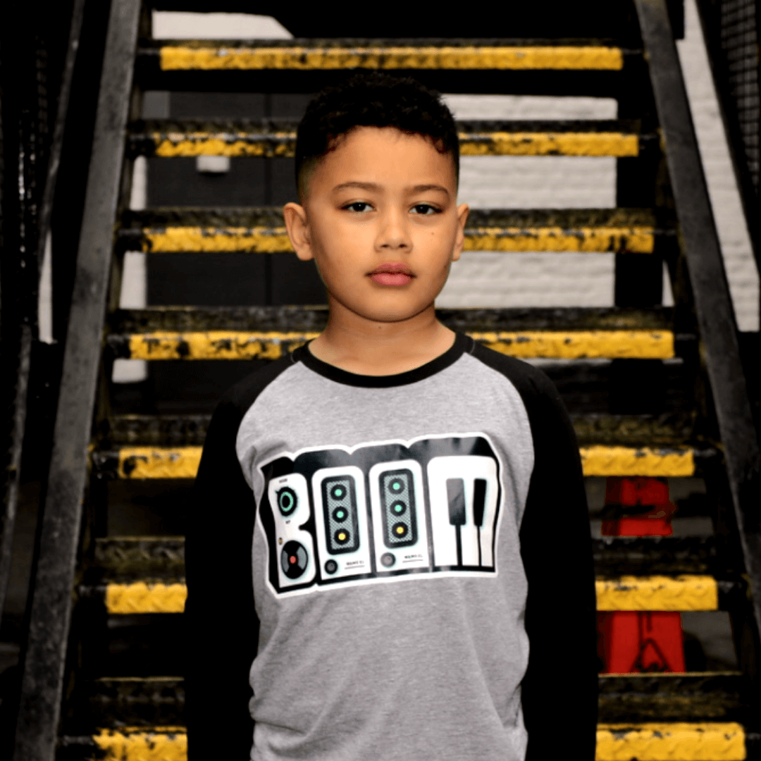Boom Baseball Tee