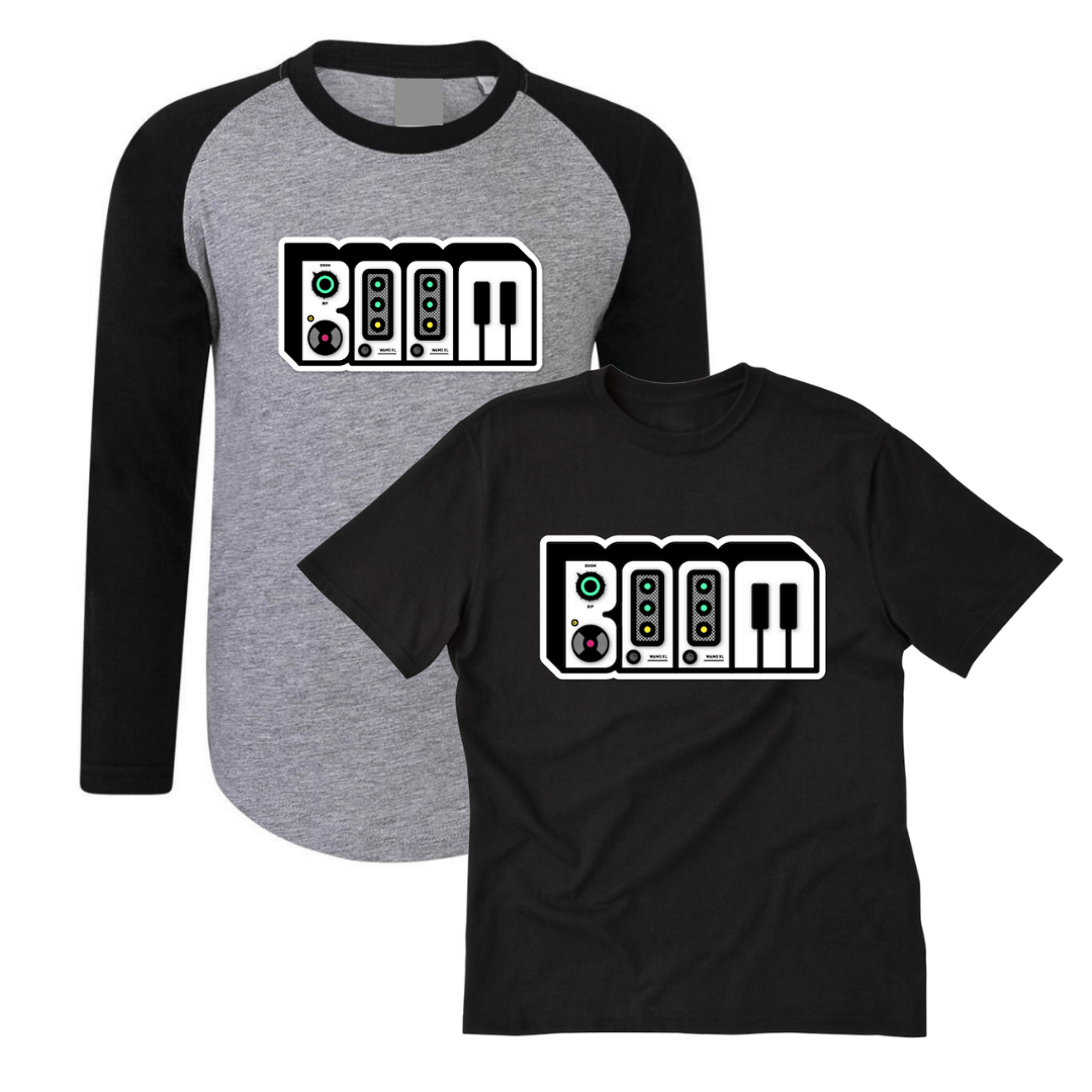 Boom Baseball Tee